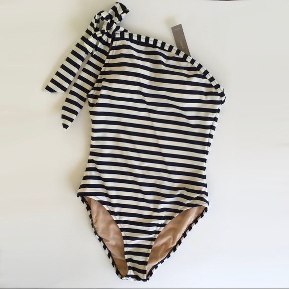 J. Crew Other - J. Crew | One Shoulder One Piece in Navy Stripe